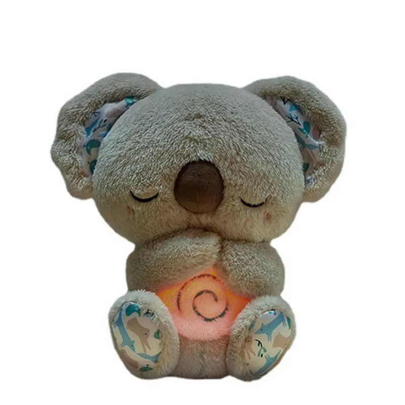 Kawaii Stitch Plush Doll Baby Sleeping Companion Sound Soothing Musical Kawaii with Air Bag and Light Doll Breathing Toys Gifts