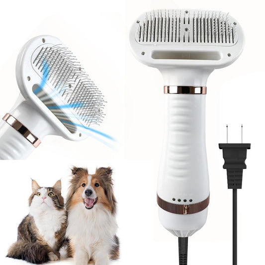 Fido Fave Pet Hair Dryer Steam Brush, Spray Cat Dryer Comb for Shedding, 3 in 1 Cat Steam Comb, Dog Blow Dryer with Water Tank, 3 Heat Settings Professional Home Grooming Furry Portable Drying Blower,Tiktokshopdealsforyoudays