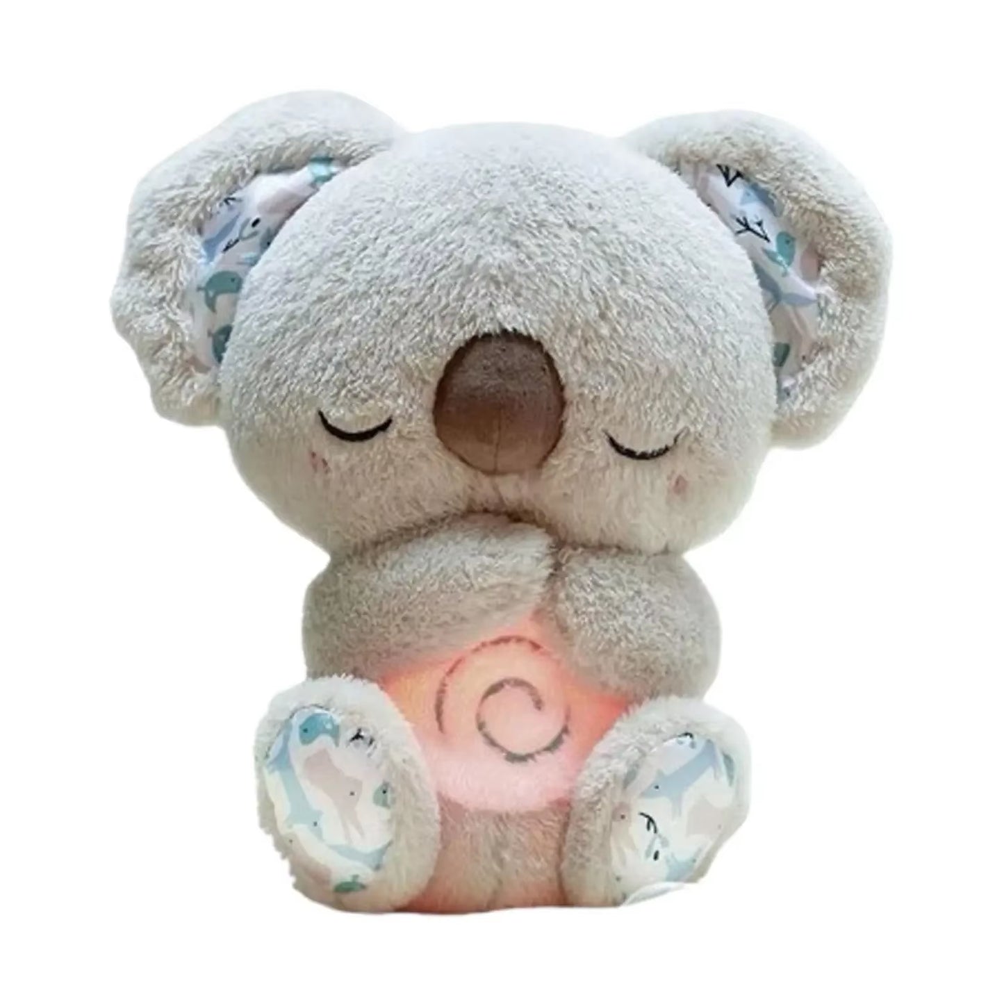 Kawaii Stitch Plush Doll Baby Sleeping Companion Sound Soothing Musical Kawaii with Air Bag and Light Doll Breathing Toys Gifts